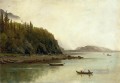 Indiens Pêche luminisme landsacpes Albert Bierstadt